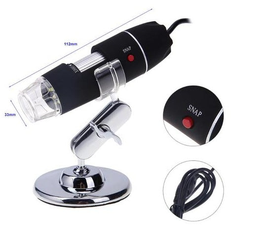 PORTABLE USB DIGITAL ELECTRONIC MICROSCOPE 8 LED MAGNIFIER 1000X VIDEO CAMERA REPAIR TOOL USB GADGET