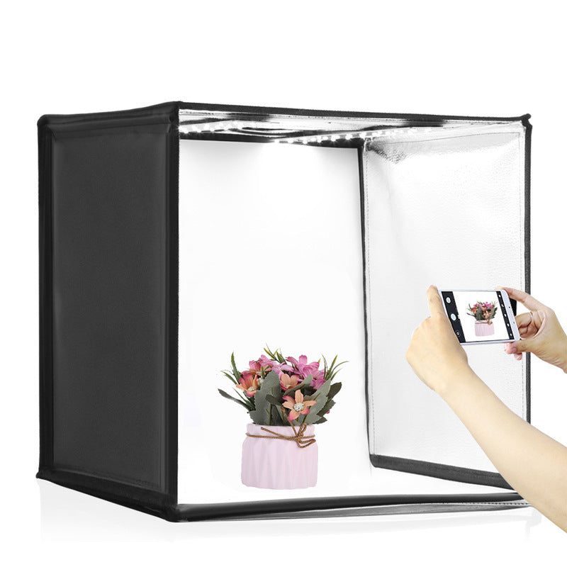 40CM Folding Studio LED Highlighting Dimming Photo Soft Light Box